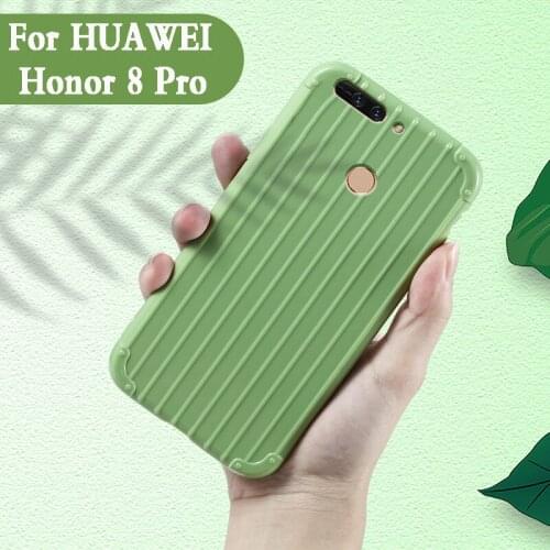 Luxury Luggage For huawei honor 8 pro case Fashion Cute Suitcase Trunk TPU phone Silicone Back Cover For huawei honor V9 Coque