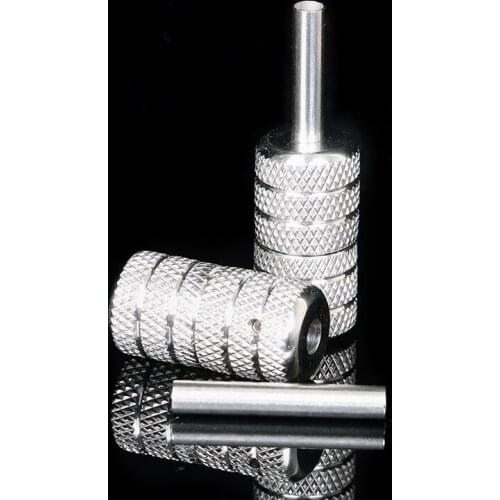 2019 Stainless Steel Tattoo Grip Body Art Knurled Twist Auto-Lock Tattoo Grips Professional 25mm Free Shipping
