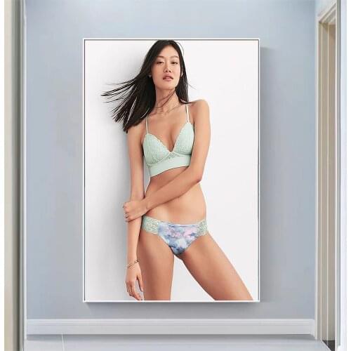 Silk Cloth Wall Poster Jessie Li Sexy Model Star Art Home Decoration Gift