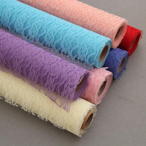 9M X 30CM Width Lace Trim Ribbon Fabric Sewing Crafts Sewing Accessories Wedding Party Home Hair Garments Suppies DIY