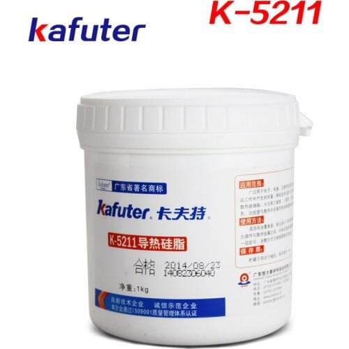 Kafuter 1kg K-5211 thermal grease CPU heat silicone grease high thermal graphics sealing grease white