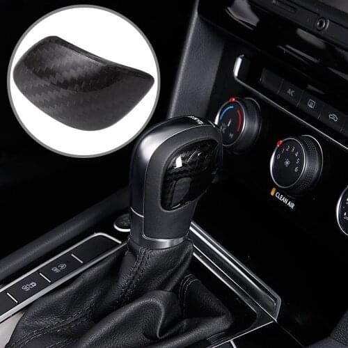 Car styling gear shift knob gear head cover sticker for VW Volkswagen Golf 7 MK7 Golf 5 6 Passat B5 B6 B7 Polo CC Tiguan Jetta