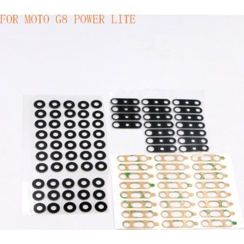 30PCS For Motorola G7 PLUS G8 POWER LITE G8 PLAY G8 PLUS G8 POWER ONE ACEION ONE MARCO Back Rear Camera Glass Lens With Ahesive