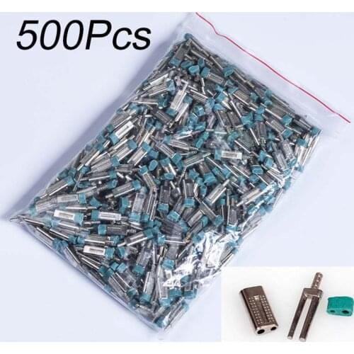 500pcs Dental Lab Dowel Pin Dental Lab Stone Model Work Use Double Twin Master Pins with Sleeves with Pindex