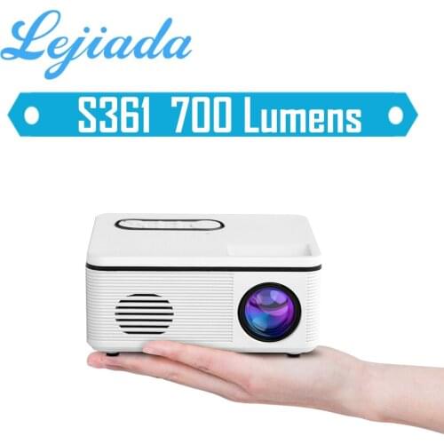 LEJIADA S361 Mini LED Projector Multimedia Video Player Portable Proyector Home Beamer 320x240 Pixels Supports HDMI USB AV