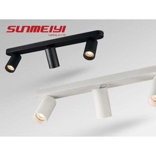 Multi-head Spotlights Surface-mounted Ceiling Lamp Anti-glare Living Room Bedroom Aisle Long Linear Guide-free Light