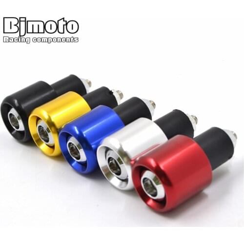 BJMOTO 22mm CNC Universal Motorcycle Handlebars Grips Ends Bar Ends Handlebars Caps Handle Bar Grip Plug For Yamaha Honda Suzuki