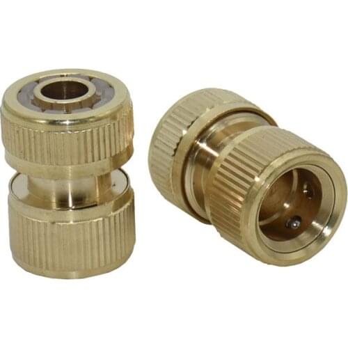 Wxrwxy brass connector 1/2 hose connector brass tap water gun accessories Copper 16 mm hose tap fittings 5 pcs