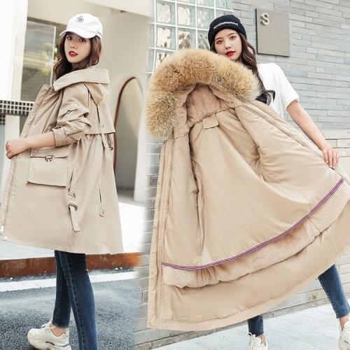 ISENMAL Winter Jacket Women 2020 New Embroidery Casual Hooded Warm Cotton Padde Coat Female Loose Black Long Parka Mujer