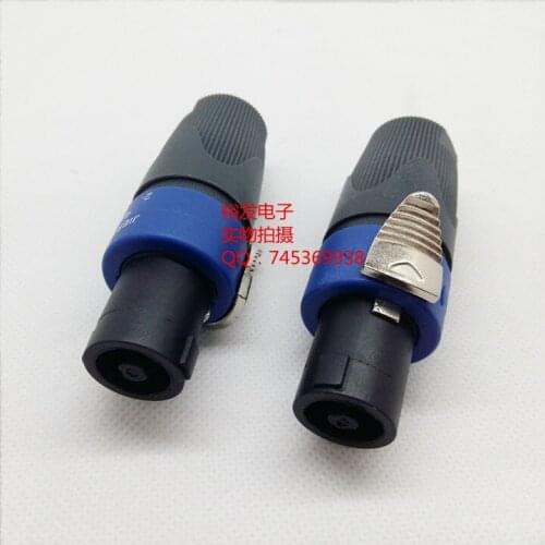 100pcs Professional speaker four-core plug audio cable connector stage KTV XLR head ohm head audio accessories