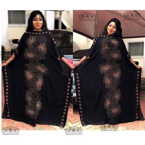 2019 New African Oversize Chiffon African Loose Design Diamond Length 140cm Wide 115cm (zuan#)