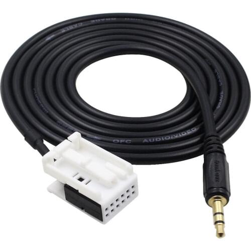 3.5mm Male AUX Stereo Audio Input Adapter Cable for Citroen Berlingo C2 C3 C4 C5