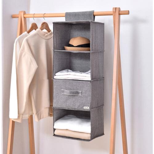 Wardrobe Hanging Storage Bag Interlayer Drawer Type Clothes Hangers Holder Portable Hanging Closet Organizer Hang Pocket Drawer
