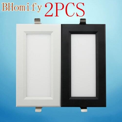 Double Super Bright Recessed square LED Dimmable Downlight COB 15W LED Spot light LED decoration Ceiling Lamp AC110V AC220V