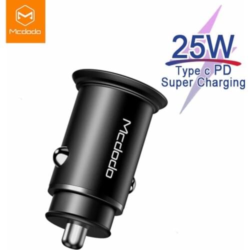 Mcdodo Car Charger USB Type C PD 25W for iPhone 12 11 Pro Max X XS XR 5A Super Fast Charge QC4.0 for HUAWEI SCP Car USB Charger