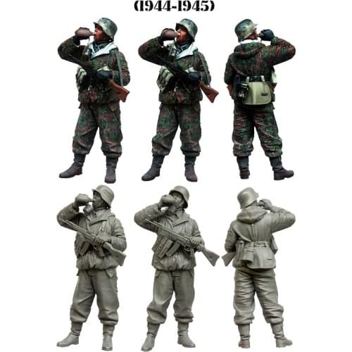 1/35 model kit resin kit Drinking water soldier WW2