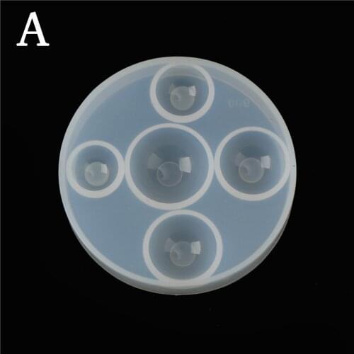 New 1PCS Silicone jewelry Mold for flat round Cabochon pendant Silicone Mould handmade DIY molds 4 Styles Cake Tools