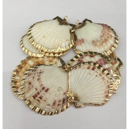 New Natural Shell Pendants Charms Necklace Trendy Pendant For Making DIY Accessories Necklaces Earings 5Pcs/lot Wholesale