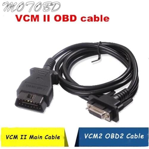 New VCM II Main Cable VCM2 16pin Cable VCM 2 OBD2 Cable Diagnostic Interface Cable with Frd 7 Pin to 16 Pin Cabele