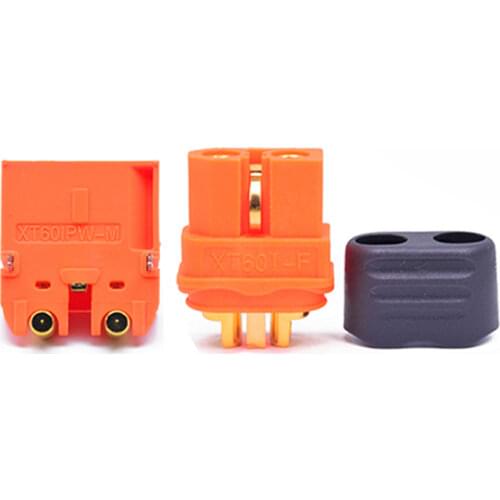 10 pcs/lot AMASS XT60 2+1 Connector With Signal Pin XT60IPW XT60I Horizontal Rectangular Plate Plug Two Core Version