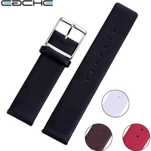 Red Black Brown White High Quality Genuine Leather Watch Band Straps For Women or men 12mm 14mm 16mm 18mm 20mm 22mm 24mm 26mm
