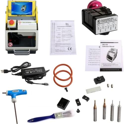 SEC-E9 CNC Automated Key Cutting Machine Work on Car, Truck, Motorcycle, House Key, Dimple & Tubular Keys
