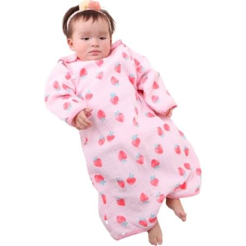 Gauze Sleeping Bag Spring Summer Breathable Muslin Bebe Saco De Dormir Baby Vest Sleep Sack Diaper Cocoon for Newborn Sleepsack
