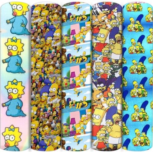 50*145cm Cartoon Printed Polyester Cotton Fabric for Tissue Sewing Quilting Fabrics Needlework Material DIY Handmade,c15932
