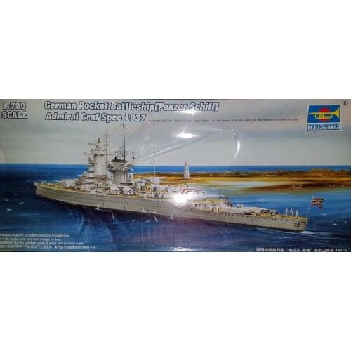 Trumpeter 05773 1/700 German Pocket Battleship Admiral Craf Spee 1937 Model TH05754-SMT6