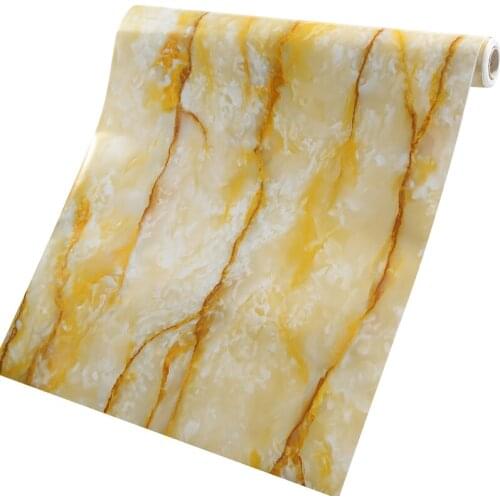 Bowaterproof wallpapers pvc film marble wallpaper desks furniture waterproof wardrobe cabinet printed mould proof wallpapers