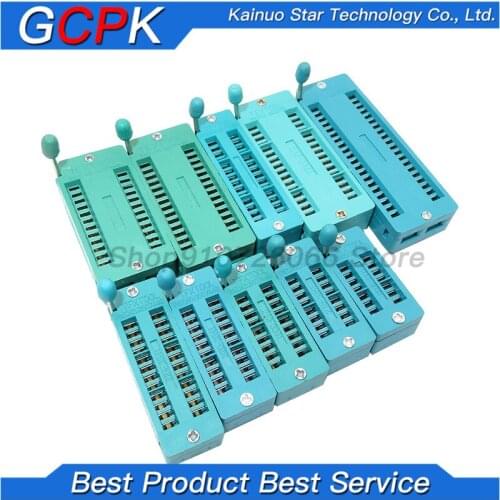 1pcs IC lock seat zif socket Test Universal zif sockets 14Pin 16Pin 18Pin 20Pin 24Pin 28Pin 14P 16P 18P 20P 24 28 40P IC socket