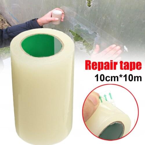 10cm*10M Greenhouse Film Repair Tape Patch Extra Strong Clear UV Greenhouse Polythene Permanent Repair Tape Clear Color