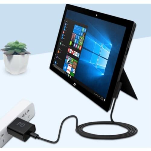 12V USB Type C PD Power Supply Charger Adapter Charging Cable Cord Dc Plug Converter for Microsoft Surface Pro 1/2