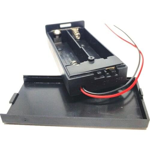 2 18650 Case Holder Lead DIY Batteries Clip Holder Container With on off switch for 18650 Batteries 3.7V Pin Dropshipping