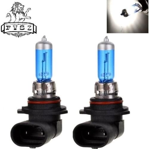 2Pcs 9006 HB4 12V 55W Cars Halogen headlamp bulbs 5000-6000K Crystal Light Low Beam Super Bulb White Light