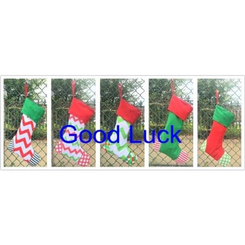 300pcs/lot free shipping 5 styles stock canvas Christmas stocking gift bag for wholesale good quality 16*12" new design