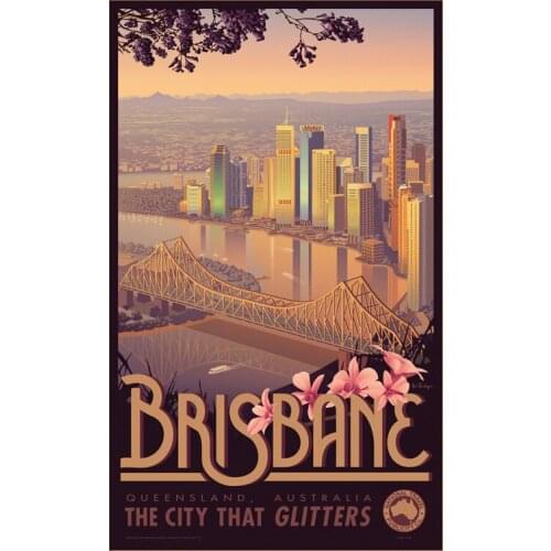 400X300MM Brisbane jumbo fridge magnet SFM-0190 Better Jumbo Magnets