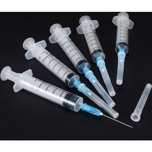 5 Set Glue Syringe 5ml Plastic Blunt Tip Syringe With Sharp End Tip Needle And Storage Cap For Grease Soldering Paste