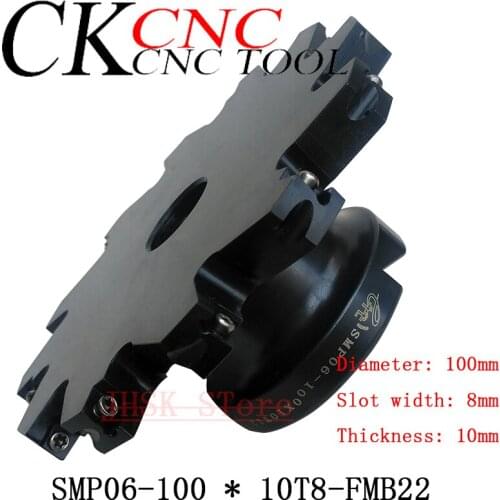 Bayonet type side milling sleeve type SMP06-100 * 10T8-FMB22 CNC three-sided edge milling cutter