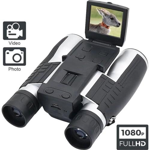 2" LCD Digital powerful Binoculars with Camera 1080P 12X Zoom Long Range Recording Video Photo for Bird Watching Hunting