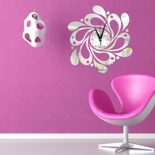 3D Environmental Protection Crystal Acrylic Decorative Wall Clock Quartz Clock Process Wall Clock