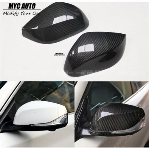 For Infiniti Q50 Q50S Q60 QX30 Q70 Full Dry Carbon Rear View Mirror Cover Add On 2014 2015 2016 2017 2015 2019