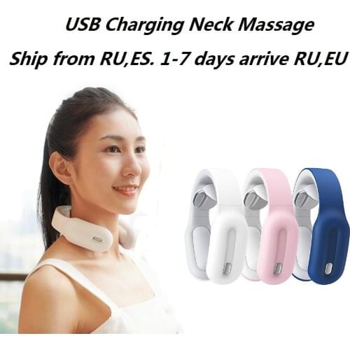 USB Smart Electric Neck Shoulder Cervical Massager Pain Relief Tool Relaxation Cervical Vertebra Physiotherapy Ship from RU ES