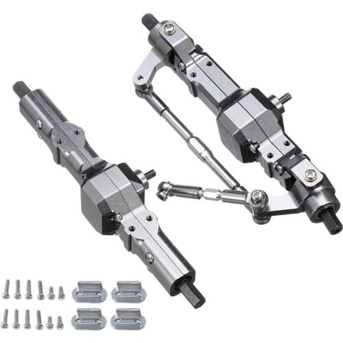 Metal Front & Rear Bridge Axle GearBox for WPL C14 C24 C34 C44 B14 B24 1/16 RC Car Truck Upgrade Parts Accessories