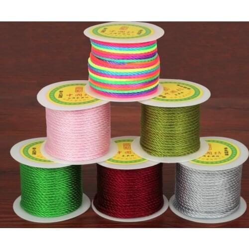 27yard/roll Jade Beading Wire Strong Dia 3mm String Cord Thread For Jewelry Necklace Bracelet Making Accessory Pick 16 Colors