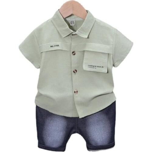 New Children Clothes Summer Baby Boys Clothing Infant Cotton Casual Shirt Shorts 2Pcs/Sets Toddler Sport Costume Kids Tracksuits