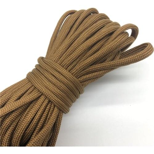 10yds Paracord 550 Parachute Cord Lanyard Rope Mil Spec Type III 7 Strand Climbing Camping Survival Equipment #Brown