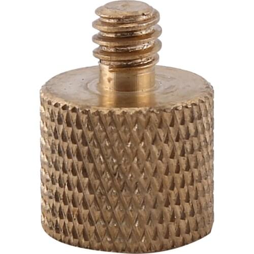 3/8" Female to 1/4" Male Tripod Thread Reducer Adapter Brass Copper