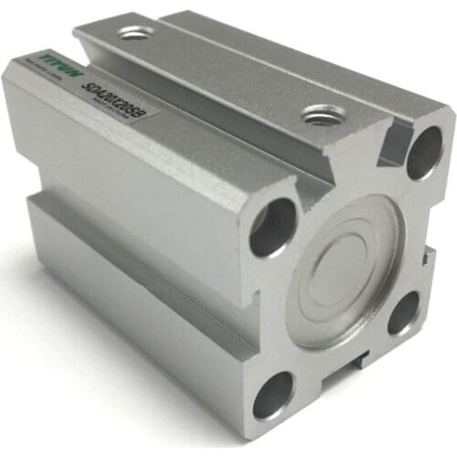 SDA20X20S SDA20X20B SDA20X20SB SDA20X25S SDA20X25B SDA20X25SB SDA20X30S SDA20X30B SDA20X30SB YIYUN Pneumatic Compact Cylinder