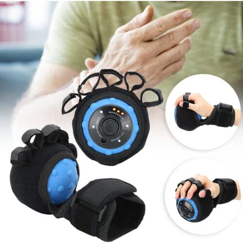 Back Support Finger Rehabilitation Training Equipment Stroke Hemiplegia Patients Hand Massage Ball US Plug Pain Relief